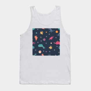 Dinos in Space Tank Top